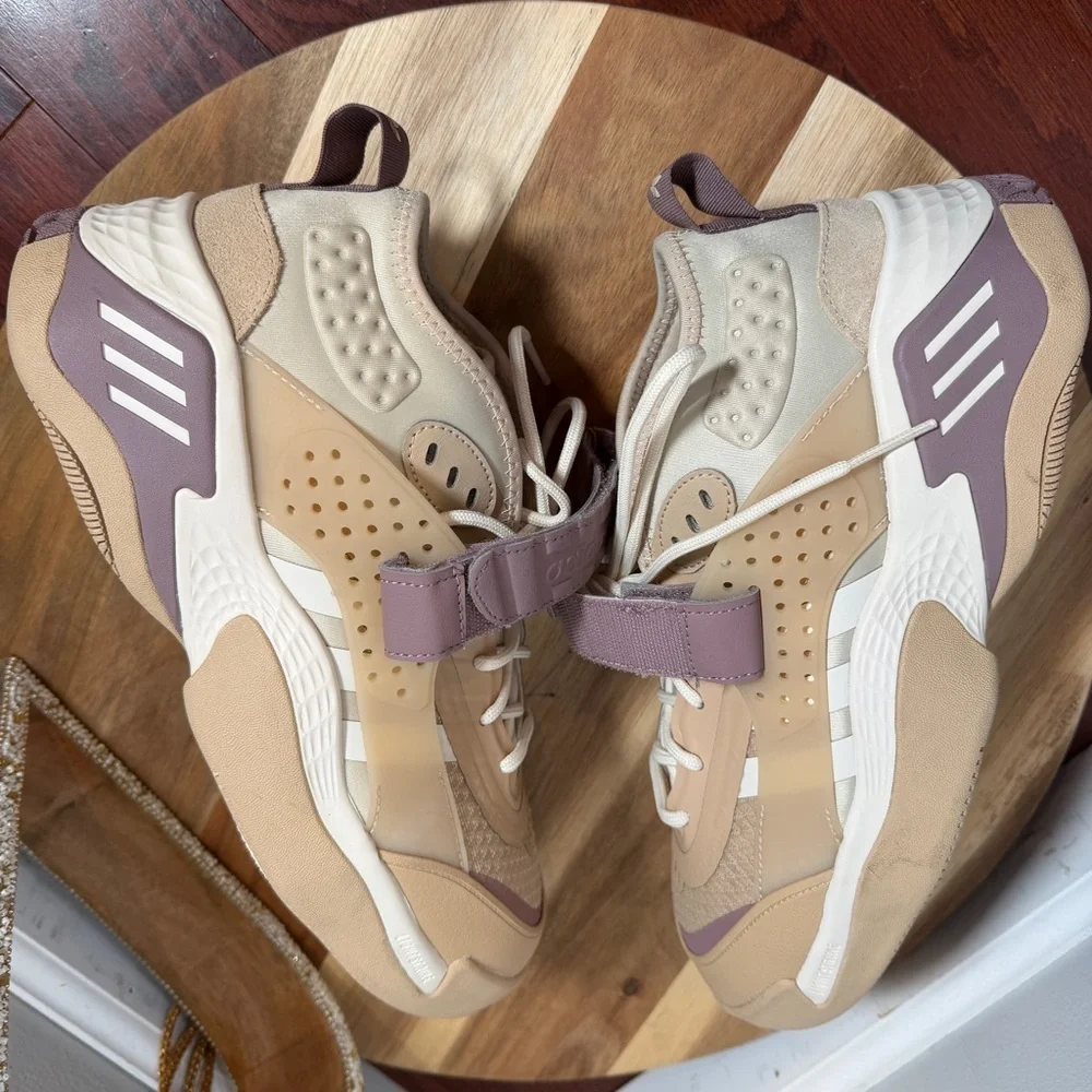 Adidas Originals Mens Streetball III 3 Basketball Shoes 9.5 Magic Beige FZ5815